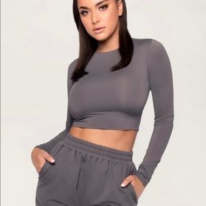 Meshki cropped long sleeve